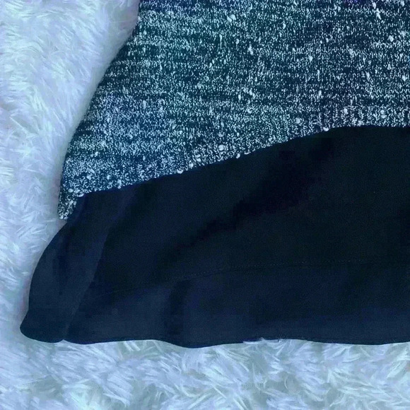 Skies Are Blue Twofer Top.  Gray and black and white.  Size medium. Dressy. - Picture 4 of 5